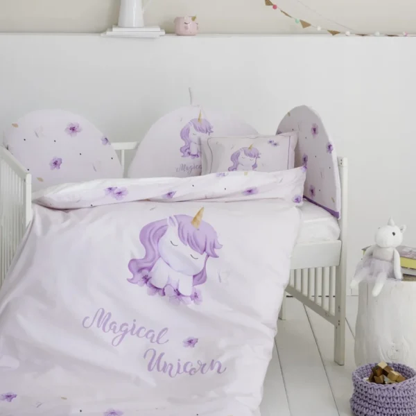 Σετ Σεντόνια Κούνιας - Magical Unicorn 2x120x170+1x30x40