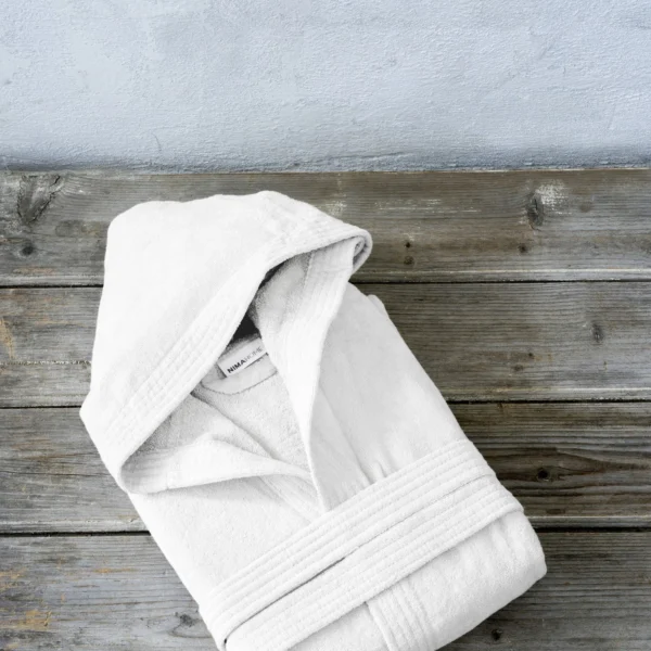 Nima Home Μπουρνούζι με κουκούλα Zen Medium – Λευκό, Medium