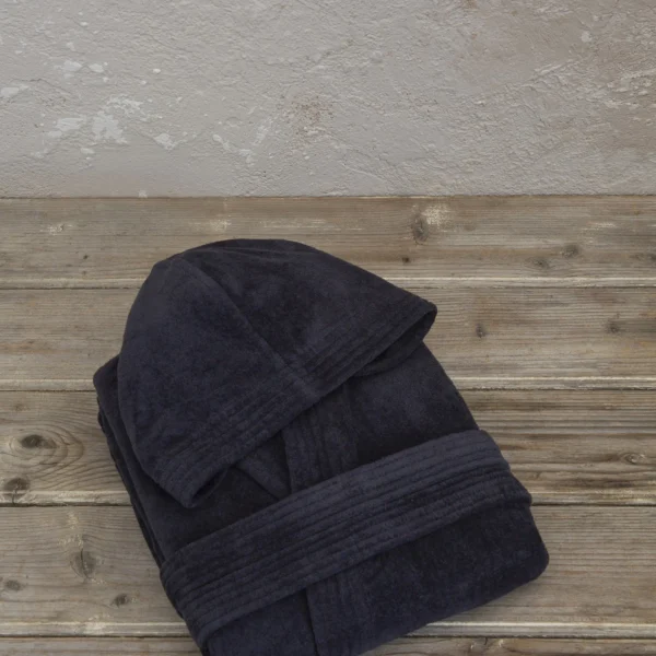 Nima Home Μπουρνούζι με κουκούλα Zen Medium – Μαύρο, Medium