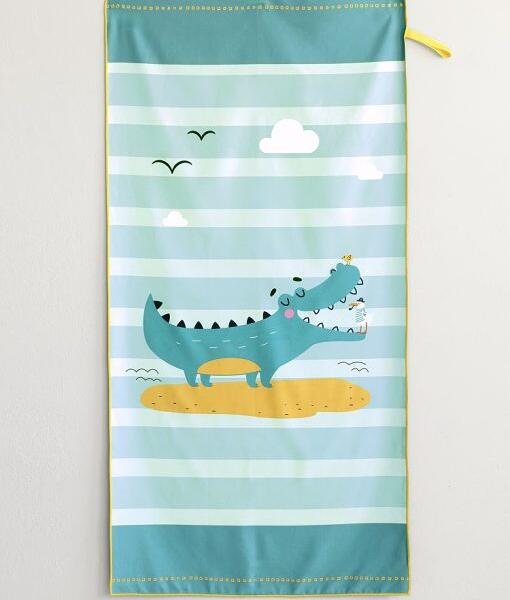 Nima Kids Πετσέτα Θαλάσσης Microfiber 70x140cm Croco Friends