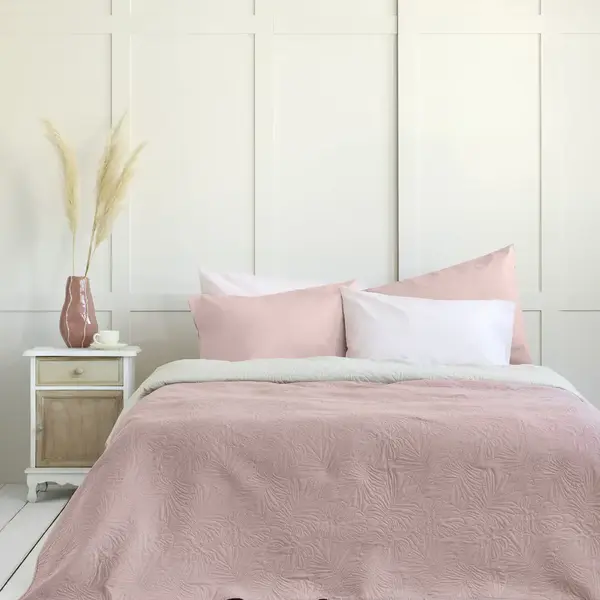 ΚΟΥΒΕΡΛΙ ΜΟΝΟ 160×240 Natara Light Beige/rose Pink