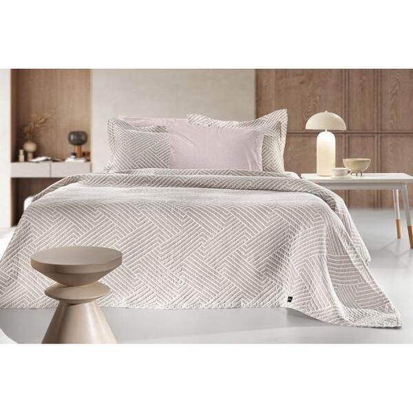 Καλοκαιρινή Κουβέρτα Lupo Beige/white 245×260