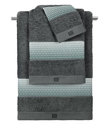 Guy Laroche Σετ πετσέτες Christy Aqua Grey Anthracite 3tmΧ
