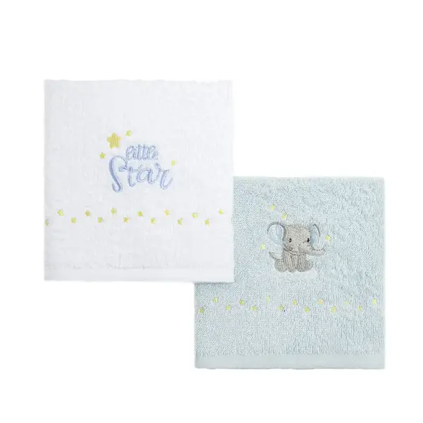 Nima Bebe Σετ Πετσέτες Elefantini 2x30x50cm