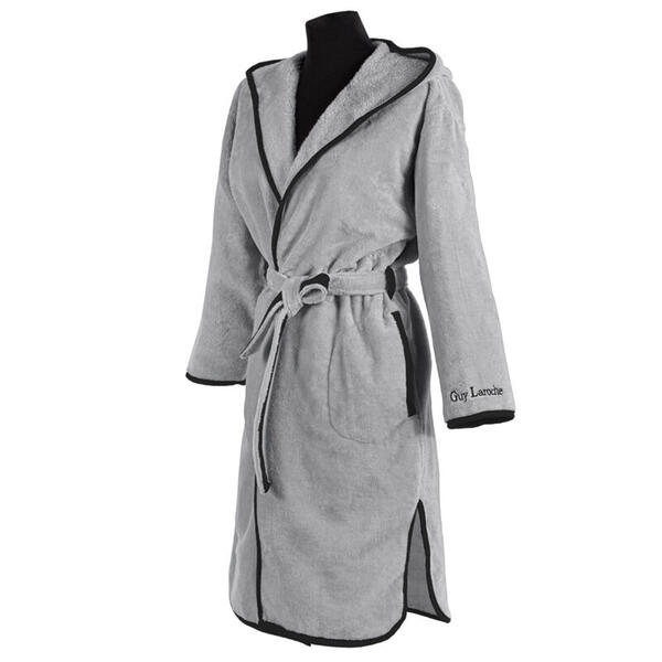 Guy Laroche Μπουρνούζι New Comfy Smoke Small ΜΕ ΚΟΥΚΟΥΛΑ