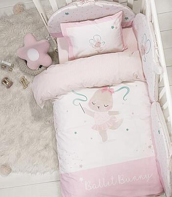 Nima Bebe Σετ Σεντόνια Λίκνου – Ballet Bunny (2 X 70x110cm)
