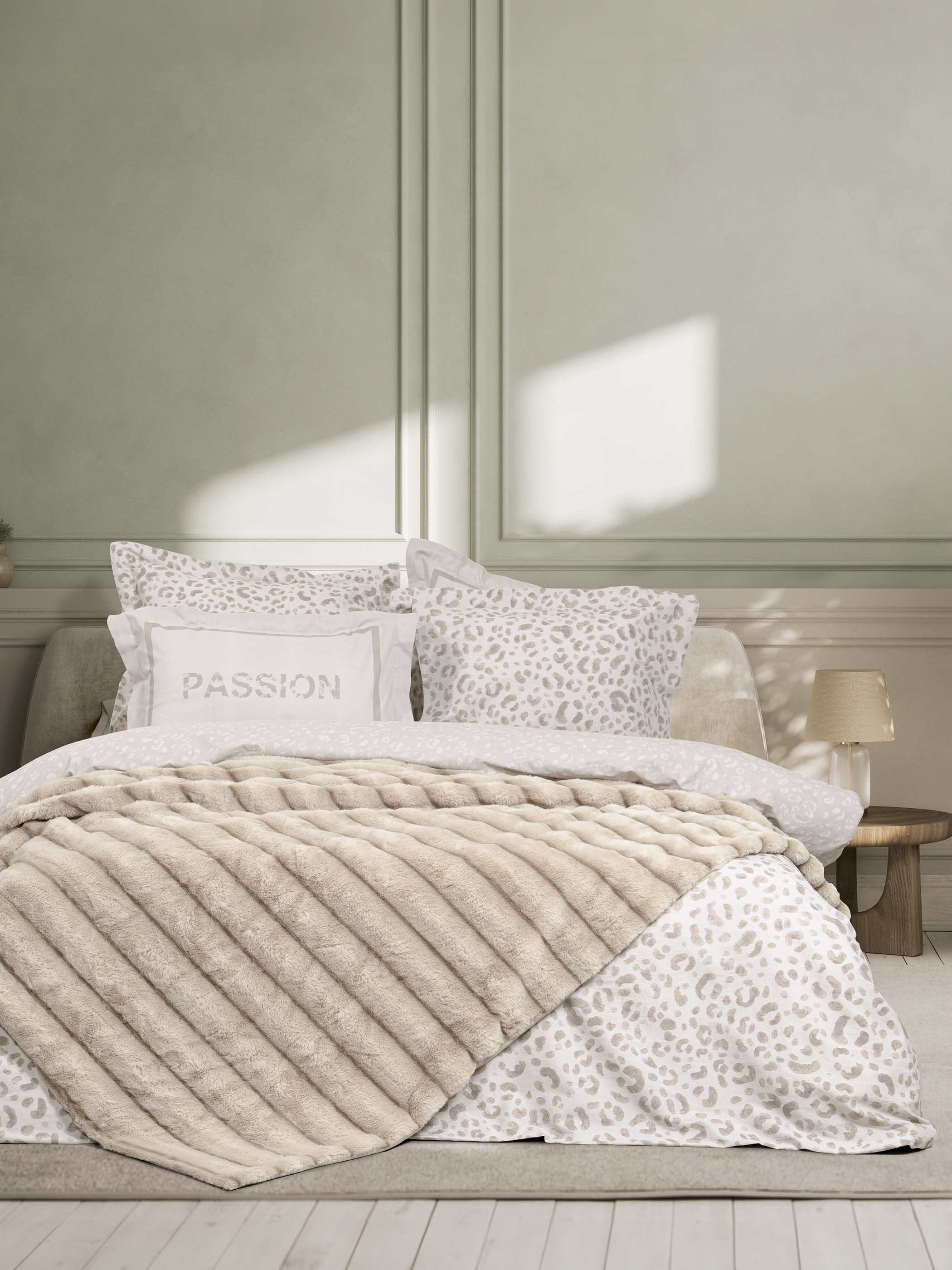 Nima Home Κουβέρτα Υπέρδιπλη 220x240cm - Carezza Ivory