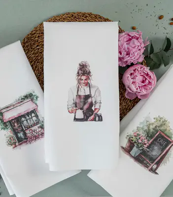 Borea Ποτηρόπανα Κουζίνας Basilico Σετ 3 τεμ 50x70cm (Αντιγραφή)