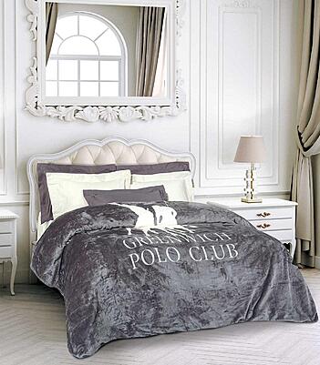 Greenwich Polo Club Κουβέρτα Velour Υπέρδιπλη Essential 3489