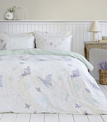Nima Home Σετ Σεντόνια Υπέρδιπλα με Λάστιχο – Butterflies (160×200+32 +240×260 + 2x 52x72cm)