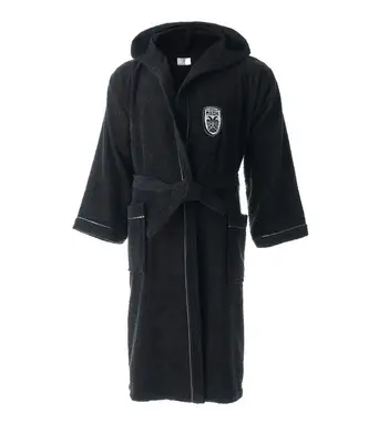 Vesta Home Μπουρνούζι Paok Με Κουκούλα Black Large