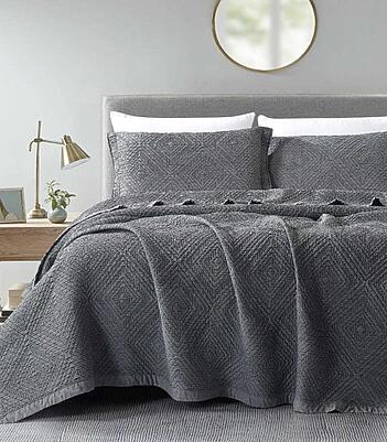 Borea Κουβέρτα Ζακάρ Σετ Carrara Υπέρδιπλη 230 X 245 Cm + (2) 50 X 70 Cm