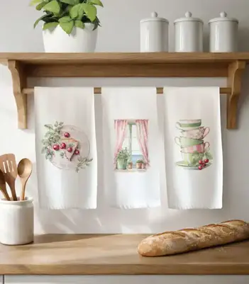 Borea Ποτηρόπανα Κουζίνας Bistro Σετ 3 τεμ 50x70cm (Αντιγραφή)