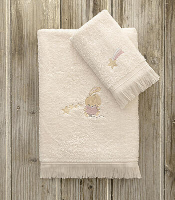 Kocoon Bebe Σετ Πετσέτες (30×50 + 70×120) – Bunny Bloom