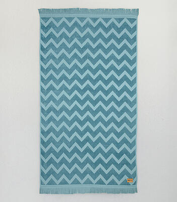 Nima Home Πετσέτα Θαλάσσης 90x160cm – Vida Petrol Jacquard