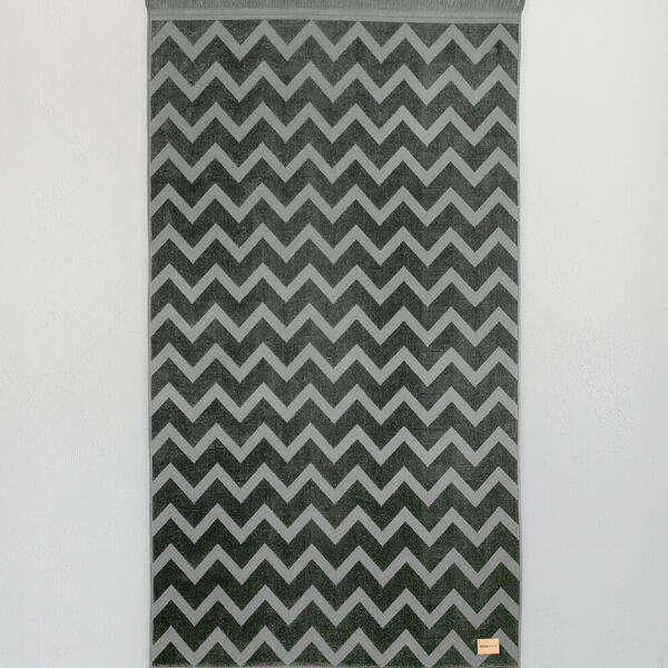 Nima Home Πετσέτα Θαλάσσης 90x160cm – Vida Dark Gray Jacquard