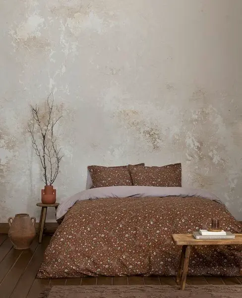 Nima Home Σετ Παπλωματοθήκη Υπέρδιπλη Flannel – Wild Flower 2x 220×240 + 2x50x70cm