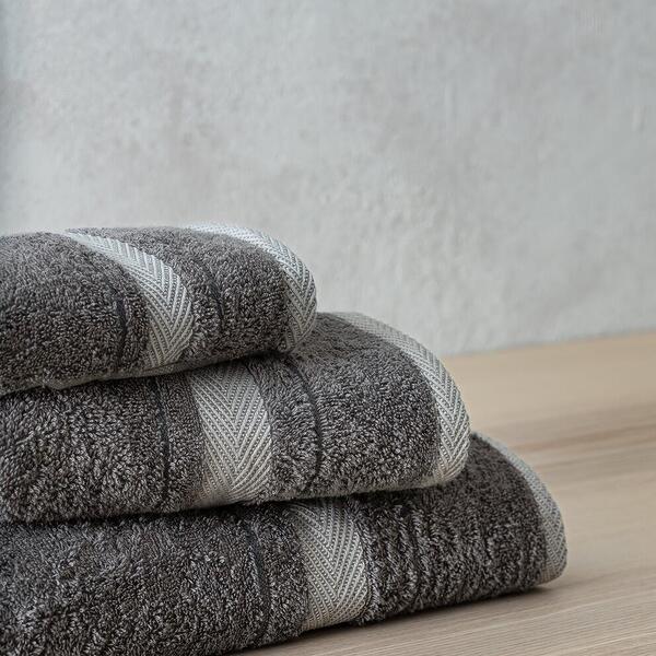 Nima Home Σετ Πετσέτες (30×50 + 50×90 + 70×140) Harmony – Smoke Gray