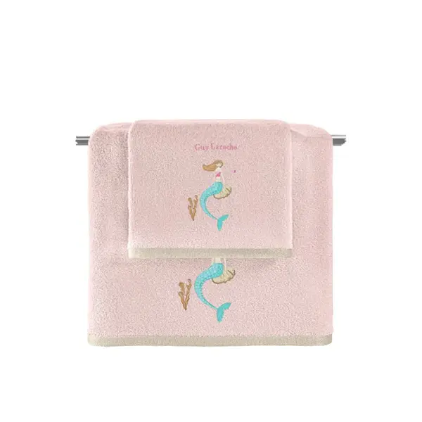 Guy Laroche Σετ πετσέτες Bebe Merida Salmon Pink Σετ 2τεμ (50x70cm – 70×130)cm
