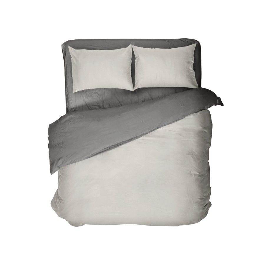 Nima Home Παπλωματοθήκη Μονή Colors – Oat Beige / Midnight Gray 160x240cm Nima Home Παπλωματοθήκη Μονή Colors – Oat Beige / Midnight Gray 160x240cm
