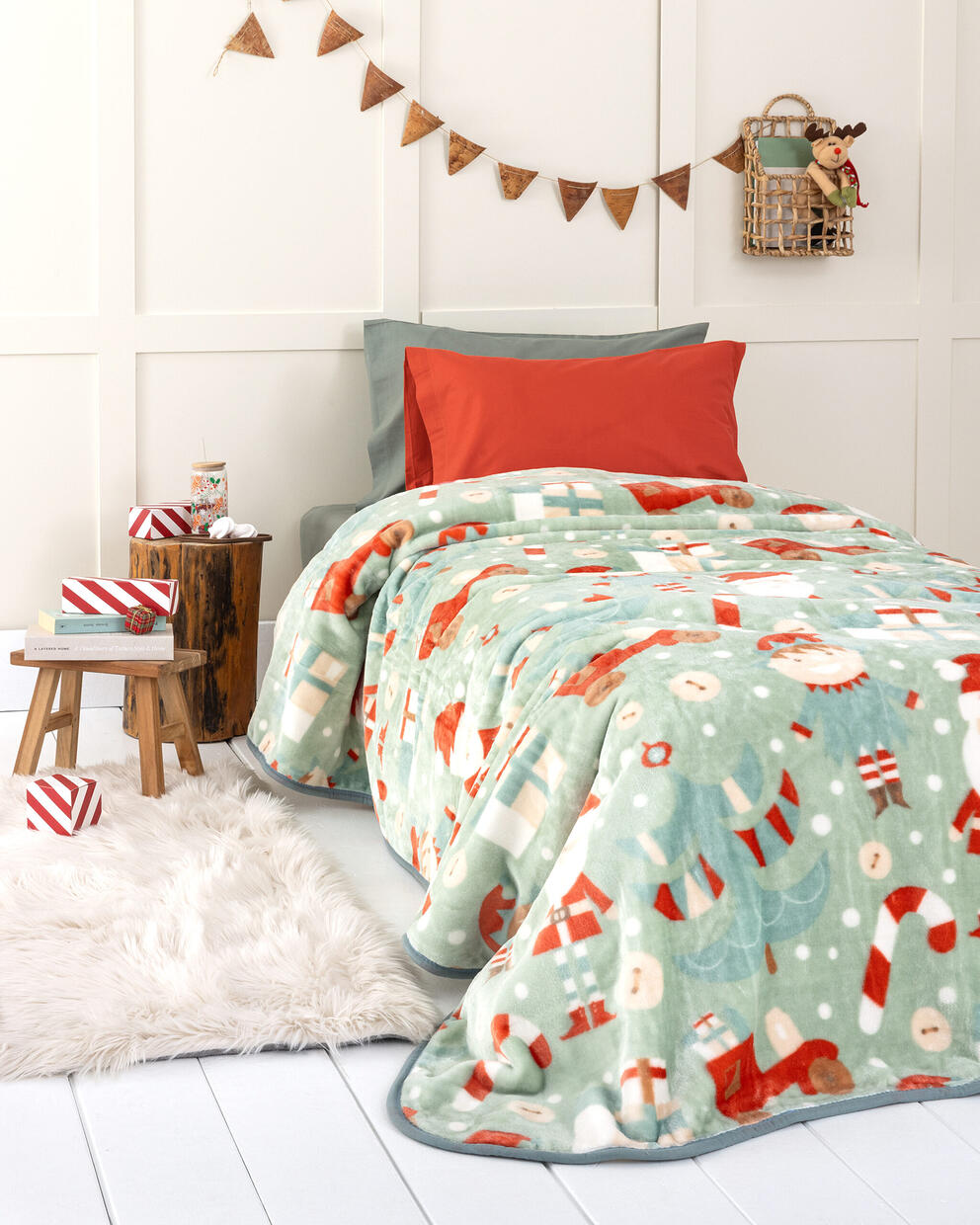 Nima Kids Κουβέρτα Βελουτέ Ημίδιπλη 180x220cm – Santa Snug Nima Kids Κουβέρτα Βελουτέ Ημίδιπλη 180x220cm – Santa Snug